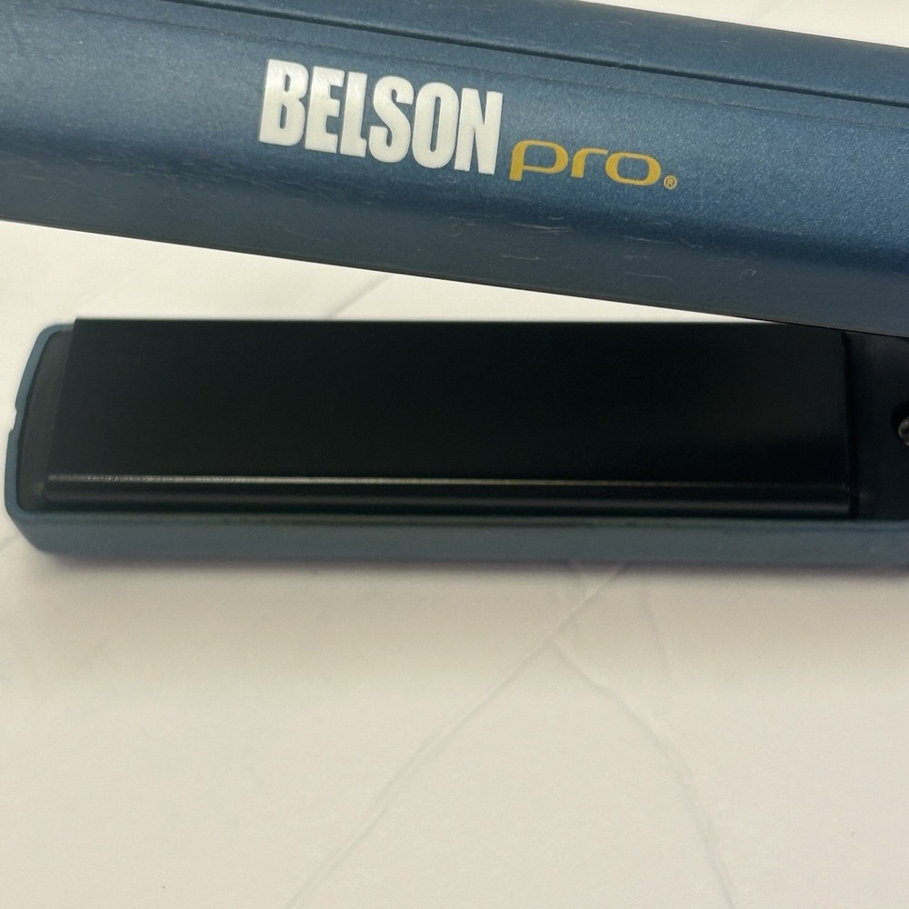 Belson Pro Digital Ceramic Flat Iron 1 In Hair Straightener BP2041 Blue 170W EUC